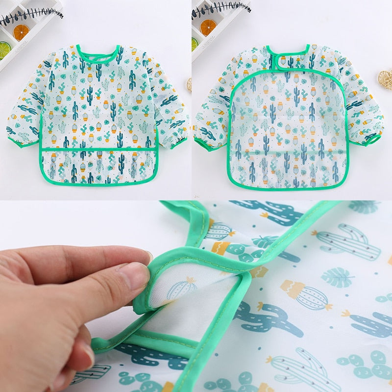 Avental de manga comprida para bebês - Gifts online
